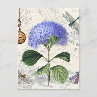 Hydrangea Collage Postkarte