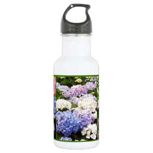 Hydrangea Collage Trinkflasche