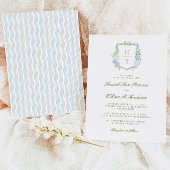 Hydrangea Crest Wedding Invitation Einladung