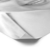 Hydrangea Custom Foto Quilton Frame Blue Yellow Poster (Ecke)