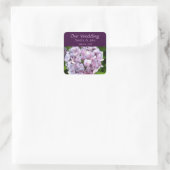 Hydrangea Custom Wedding Stickers (Tasche)