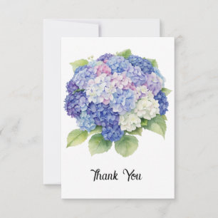 Hydrangea Dankeschön Karte