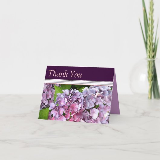 Hydrangea Dankeschön-Karte Dankeskarte (Vorderseite)