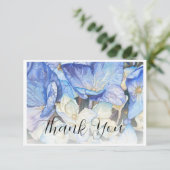 Hydrangea Dankeschön-Karte Dankeskarte (Stehend Vorderseite)