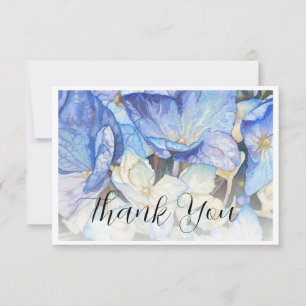 Hydrangea Dankeschön-Karte Dankeskarte