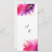 Hydrangea Dankeschön-Karte für Schreibtischnotizen Feiertagskarte (Rückseite)