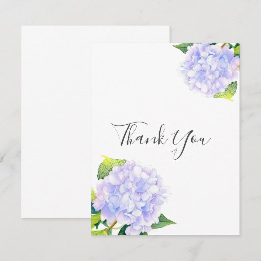 Hydrangea Dankeskarte (Vorne/Hinten)