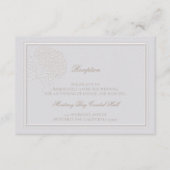 Hydrangea Doppelrahmen formaler Empfang Hochzeit Begleitkarte (Vorderseite)