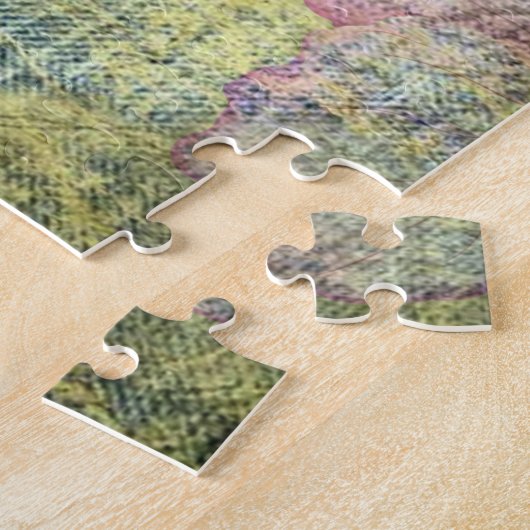 Hydrangea Dragonfly Postmark Ephemera Puzzle (Seite)