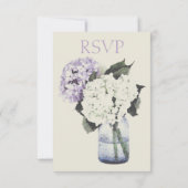 Hydrangea Dreams RSVP Karte (Rückseite)