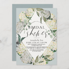 Hydrangea Dusty Blue Rhonbus Virtual Brautparty Einladung