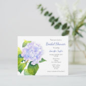 Hydrangea Einladung (Stehend Vorderseite)