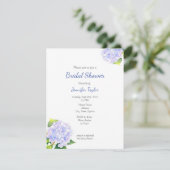 Hydrangea Einladung (Stehend Vorderseite)