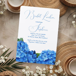 Hydrangea-Einladungen für blaues Brautparty Einladung