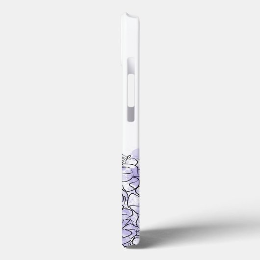 Hydrangea Elegant Blue Personalisiert Sister Case-Mate iPhone Hülle (Rückseite / Links)