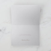 Hydrangea Elegant Classic feierliche Hochzeit Viel Dankeskarte (Innenseite)