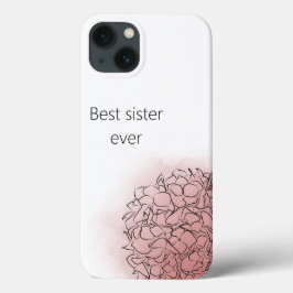 Hydrangea Elegant Personalisiert Girly Pink Case-Mate iPhone Hülle