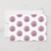 Hydrangea Elegante Personalisiert Stationery Pink Mitteilungskarte (Rückseite)