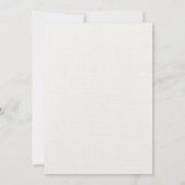 Hydrangea Elegante White Gold Rose Floral Wedding Einladung (Rückseite)