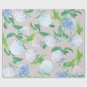 Hydrangea Elegantes Osterdesign Geschenkpapier (Flach)