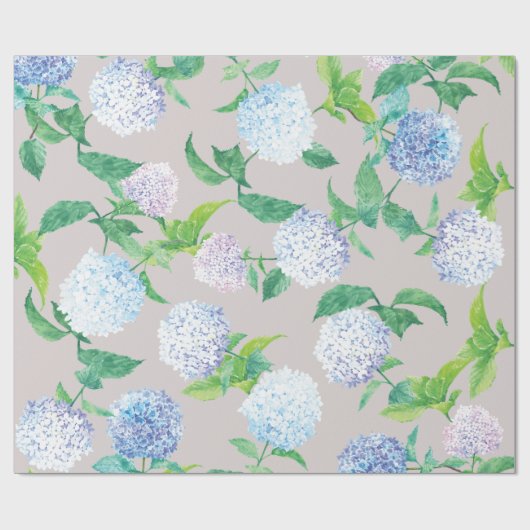 Hydrangea Elegantes Osterdesign Geschenkpapier (Flach)