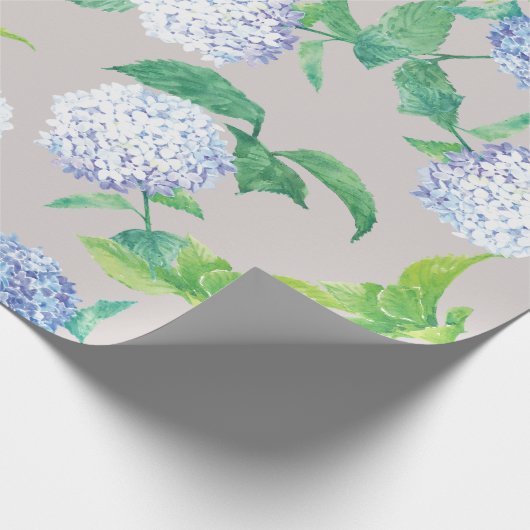 Hydrangea Elegantes Osterdesign Geschenkpapier (Ecke)