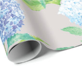 Hydrangea Elegantes Osterdesign Geschenkpapier (Rolleneckpunkt)