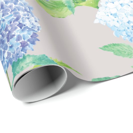 Hydrangea Elegantes Osterdesign Geschenkpapier (Rolleneckpunkt)