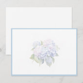 Hydrangea Flat Note Card Mitteilungskarte (Vorne/Hinten)