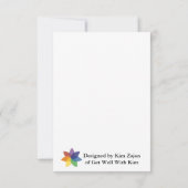 Hydrangea Flat Thank You Card Dankeskarte (Rückseite)