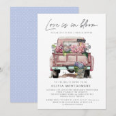 Hydrangea Floral Brautparty Einladung (Vorne/Hinten)