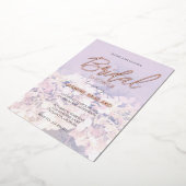 Hydrangea Floral Brautparty Folieneinladung (Gedreht)