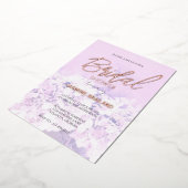 Hydrangea Floral Brautparty Folieneinladung (Gedreht)