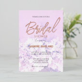 Hydrangea Floral Brautparty Folieneinladung (Stehend vorne)