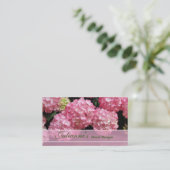Hydrangea Floral Business Cards Visitenkarte (Stehend Vorderseite)