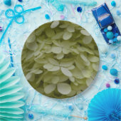 Hydrangea Floral Celadon Green Pappteller (Party)