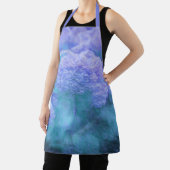 Hydrangea Floral Chic Lila Aquamarin Vintag Schürze (InSitu)