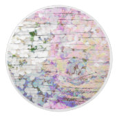 Hydrangea Floral Chic Pink Land Vintag Keramikknauf (Vorderseite)