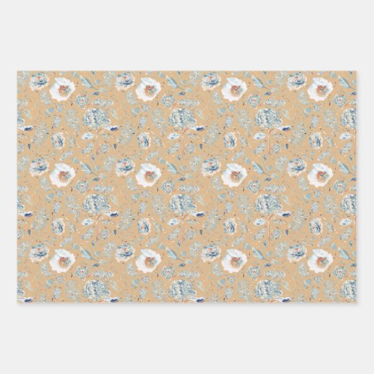 Hydrangea floral geschenkpapier set (Vorderseite 2)