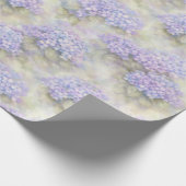 Hydrangea Floral Gift Wrap | Elegant Blue & Lilac Geschenkpapier (Ecke)