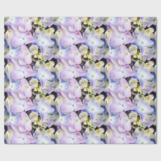 Hydrangea Floral Gift Wrap Geschenkpapier (Flach)