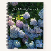 Hydrangea Floral Gratitude Journal-Notebook Notizblock (Vorderseite)