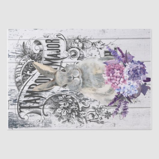 Hydrangea Floral Kanbit Seidenpapier (Vorderseite)