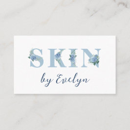 Hydrangea Floral Letters Skin Business Card Visitenkarte