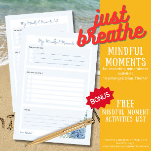 Hydrangea Floral "Meine Erinnerungsstundenlisten" Post-it Klebezettel