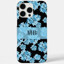 Hydrangea floral name Initialen Monogramm einzigar