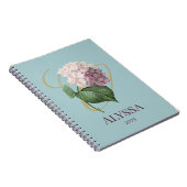 Hydrangea Floral Notebook Notizblock (Rechte Seite)