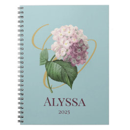 Hydrangea Floral Notebook Notizblock