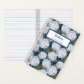 Hydrangea Floral Personalized Journal Notebook Notizblock (Innen)