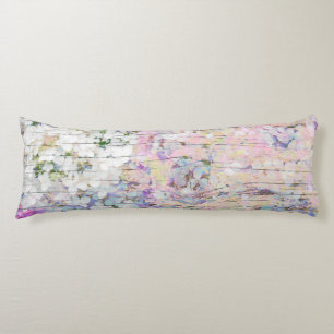 Hydrangea Floral Pink Land Vintages Holz Seitenschläferkissen